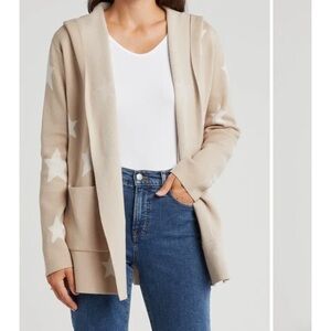 Splendid Sydney star hooded cardigan